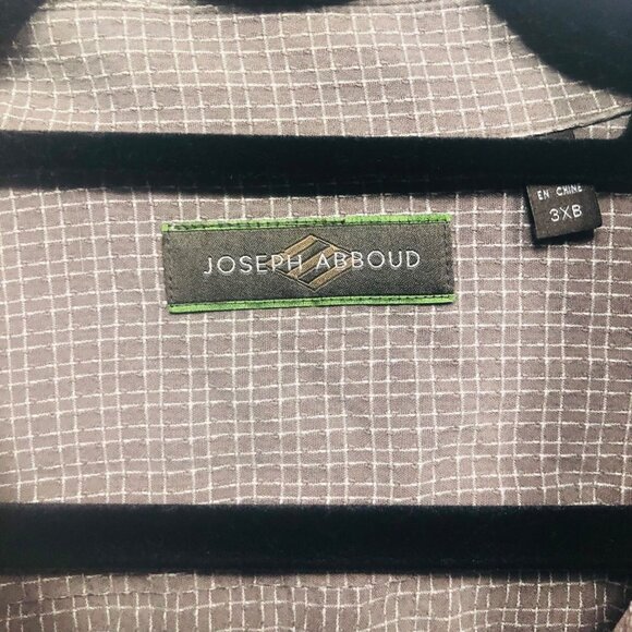 Joseph abound men’s plaid button down short sleeve 3X - Picture 5 of 12